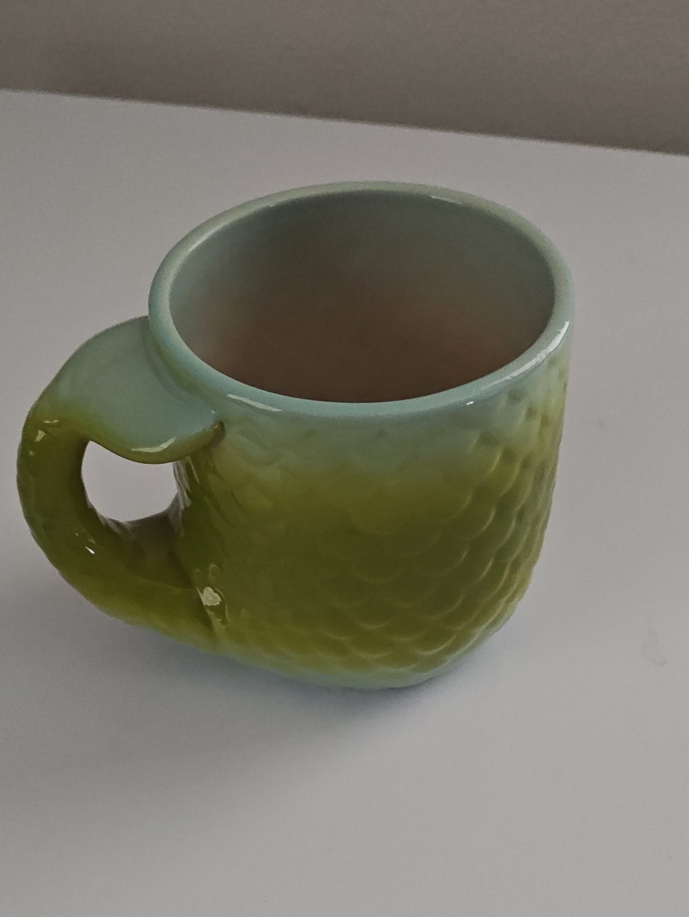 Vintage Green Mermaid Ceramic Mug